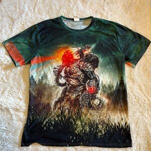 Predator dark green all-over graphic tee